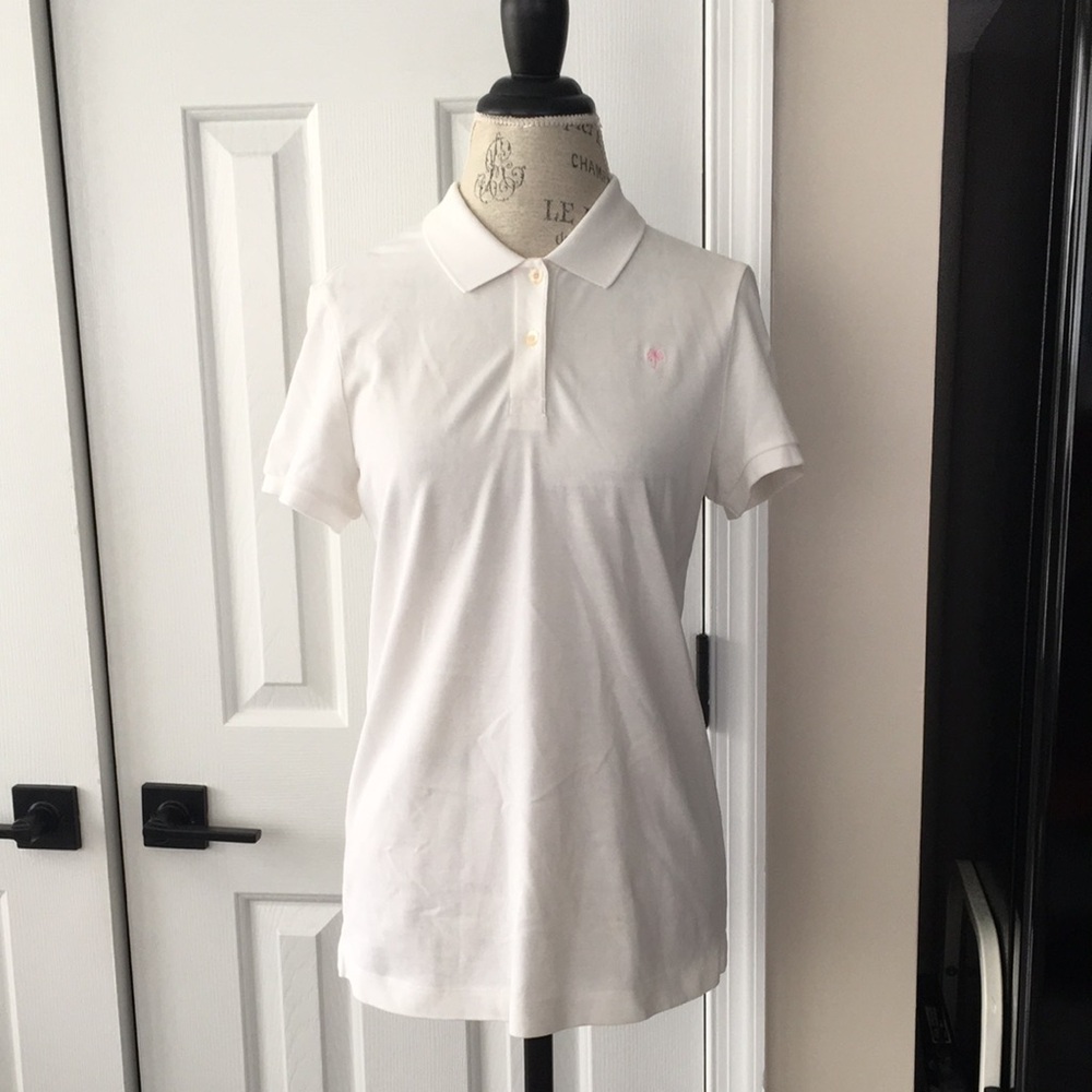 Lilly Pulitzer White Polo Shirt